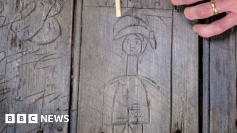 Dover Castle graffiti may show Napoleon hanged