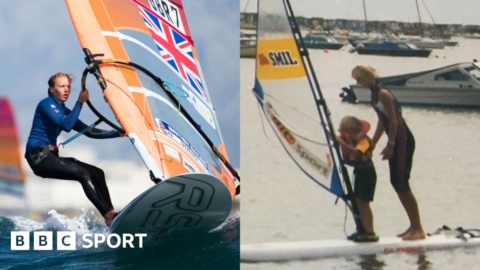 Emma Wilson: GB windsurfer on following in two-time Olympian mother’s footsteps