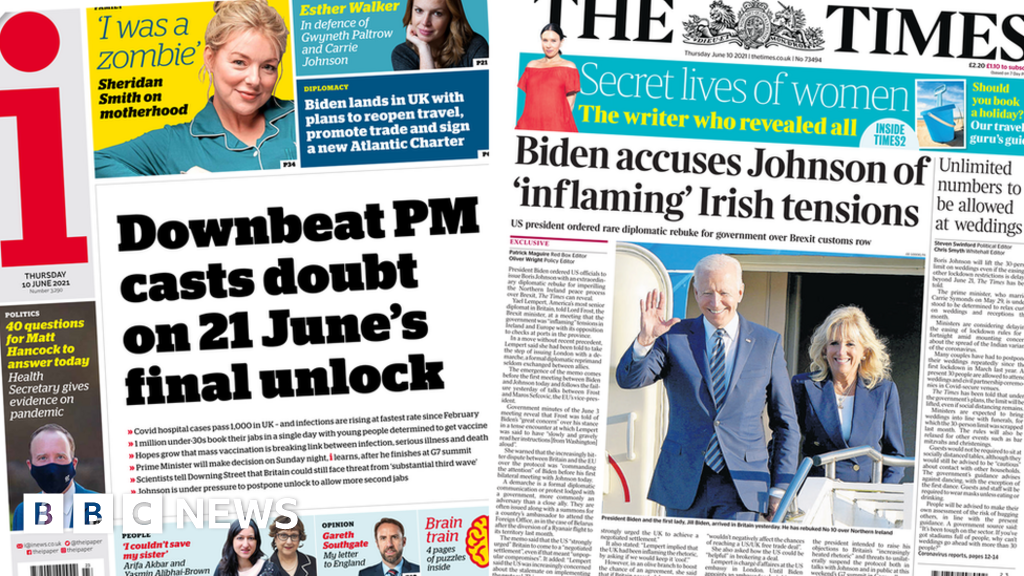 PM ‘downbeat’ about unlocking, and Biden on NI