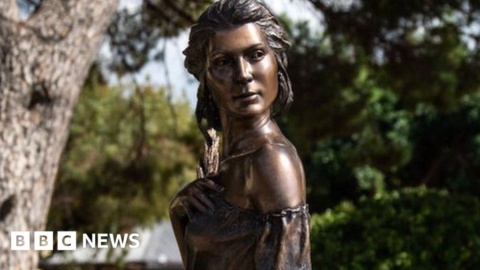 Statue of scantily-clad woman sparks sexism row