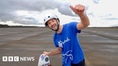Skateboarder Ryan Swain plans second world record attempt in North Yorkshire