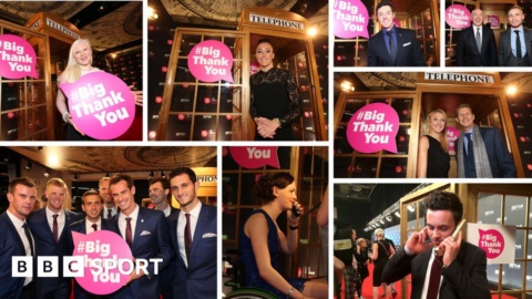 Get Inspired: Sports stars to say #BigThankYou at Sports Personality of the Year