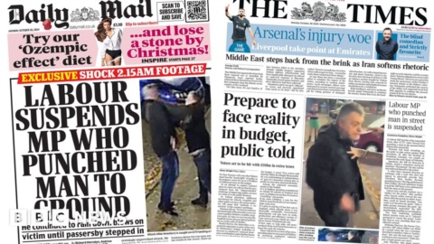 ‘Labour suspends MP’ and ‘prepare to face Budget reality’ ‘Labour suspends MP’ and ‘prepare to face Budget reality’