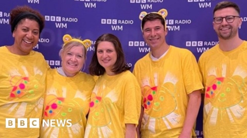 BBC Radio WM team swims for Children in Need to help raise £100k
