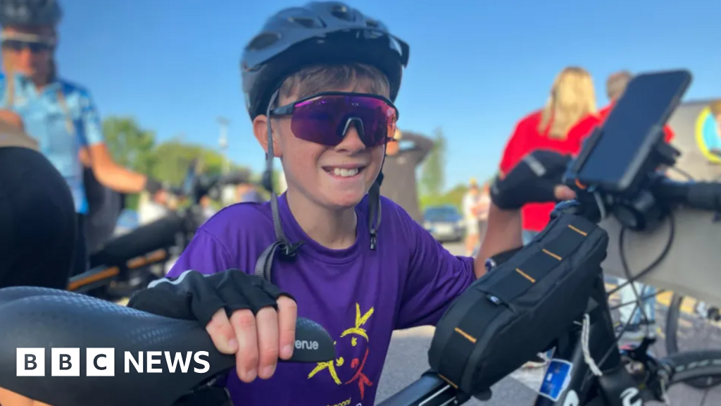 Reading boy completes 230-mile charity cycle to Paralympics