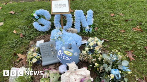Mother in CCTV plea after theft from baby’s grave
