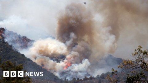 Massive California wildfire forces evacuations