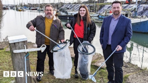 Forest of Dean council’s litter-picking gear made from face masks